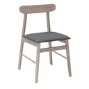 Leginal-B Dining Chair-Natural Leg/Grey