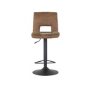 Sylvia-A Bar Stool-Black/Brown