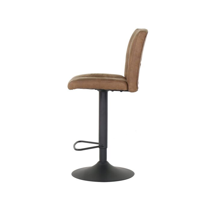 Sylvia-A Bar Stool-Black/Brown