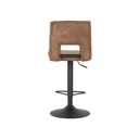 Sylvia-A Bar Stool-Black/Brown