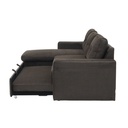 Sonya Sofa-Left Corner-Brown Fabric