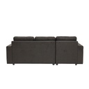 Sonya Sofa-Left Corner-Brown Fabric