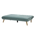 Lumos Sofa Bed - Natural Rubber Wood/Green