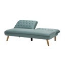 Lumos Sofa Bed - Natural Rubber Wood/Green