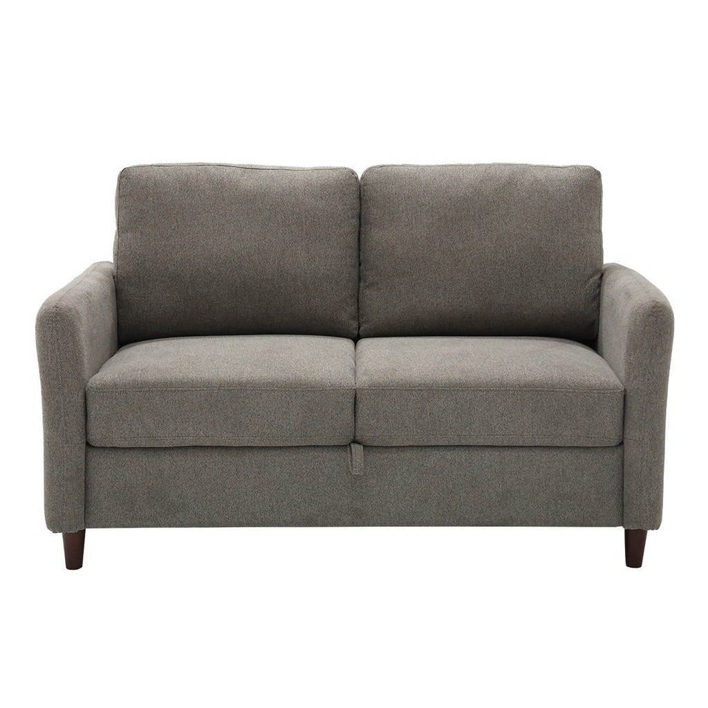 Nevan Sofa 2 Seater-Brown/Wood Leg