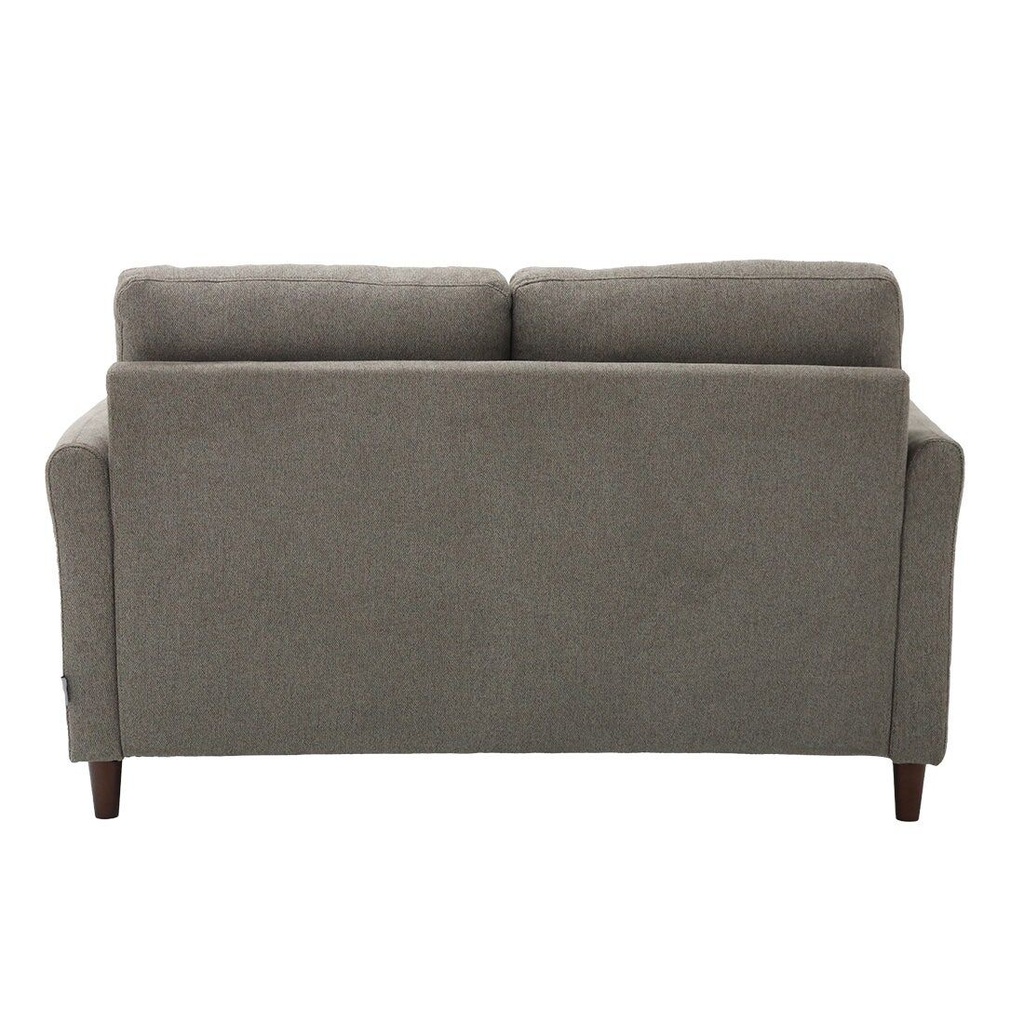 Nevan Sofa 2 Seater-Brown/Wood Leg