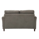 Nevan Sofa 2 Seater-Brown/Wood Leg