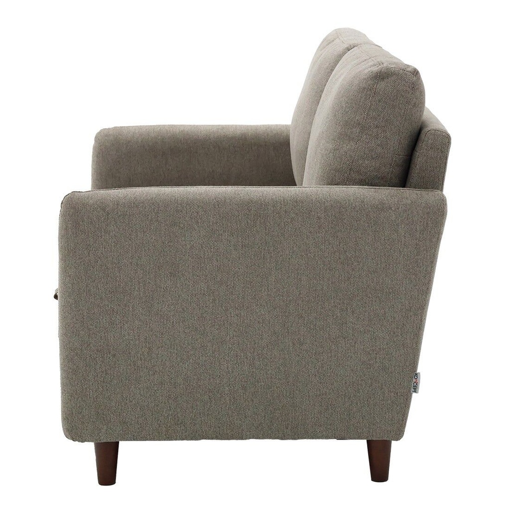 Nevan Sofa 2 Seater-Brown/Wood Leg