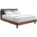 Tanner Bed BWF 5ft - legato Walnut/Gray Cushion