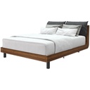 Tanner Bed BWF 5ft - legato Walnut/Gray Cushion