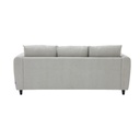 Lettie Sofa-Right Corner- Gray Fabric/Light Pink