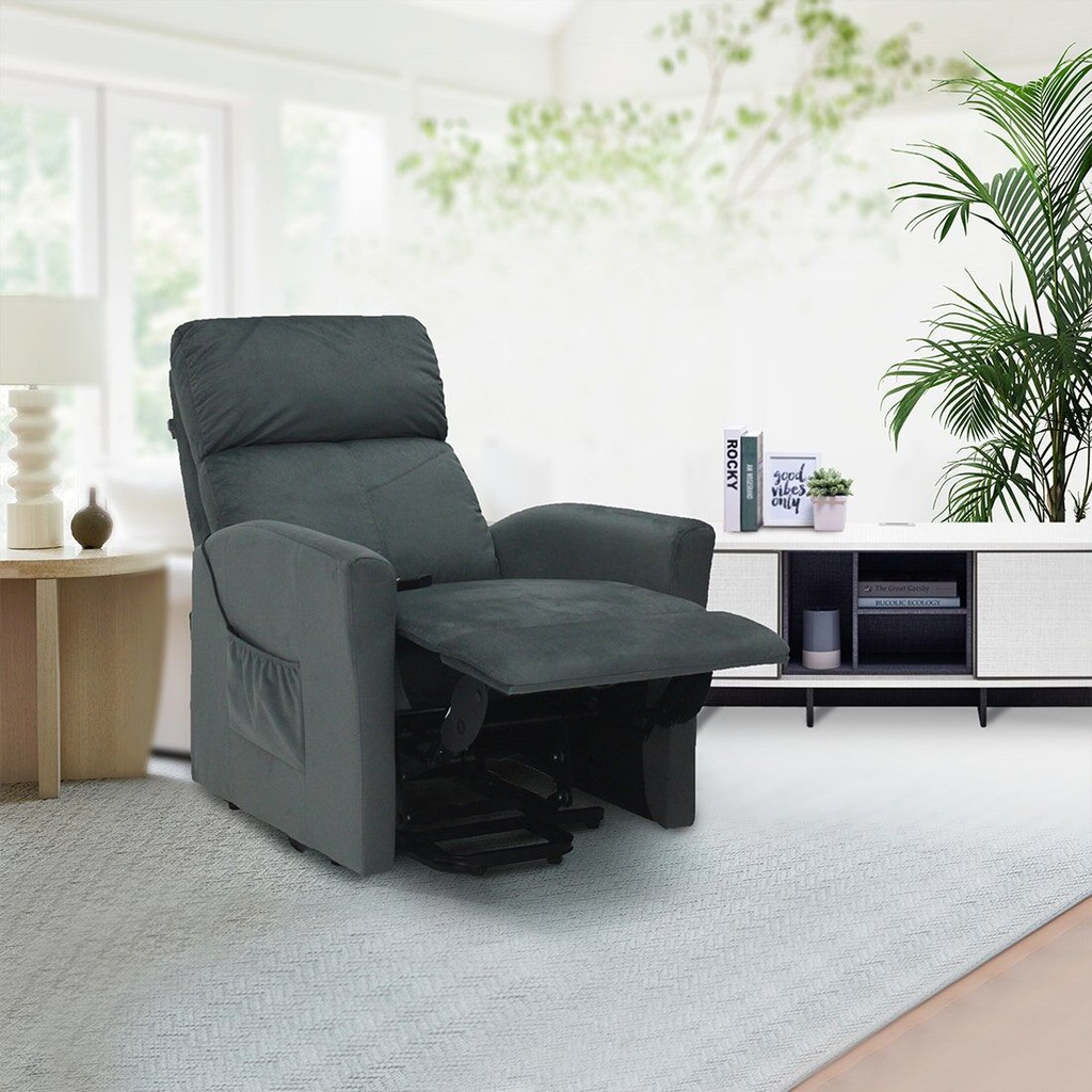 Zia Power Lift Recliner 1ERE-Grey Fabric