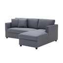 Riki Sofa-Right Corner-Grey Fabric