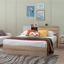 Mavis Bed BW H 6ft-Lindberg Oak/Denim