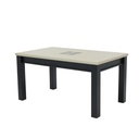 Molizia Dining Table - Plus - A150#2 - Wenge/White/Brown