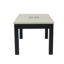 Molizia Dining Table - Plus - A150#2 - Wenge/White/Brown