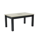 Molizia Dining Table - Plus - A150#2 - Wenge/White/Brown