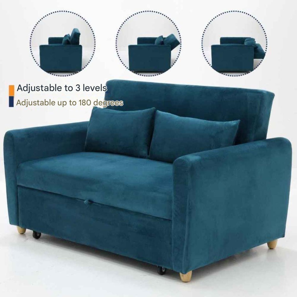 Millky Sofa Bed - Green Velvet
