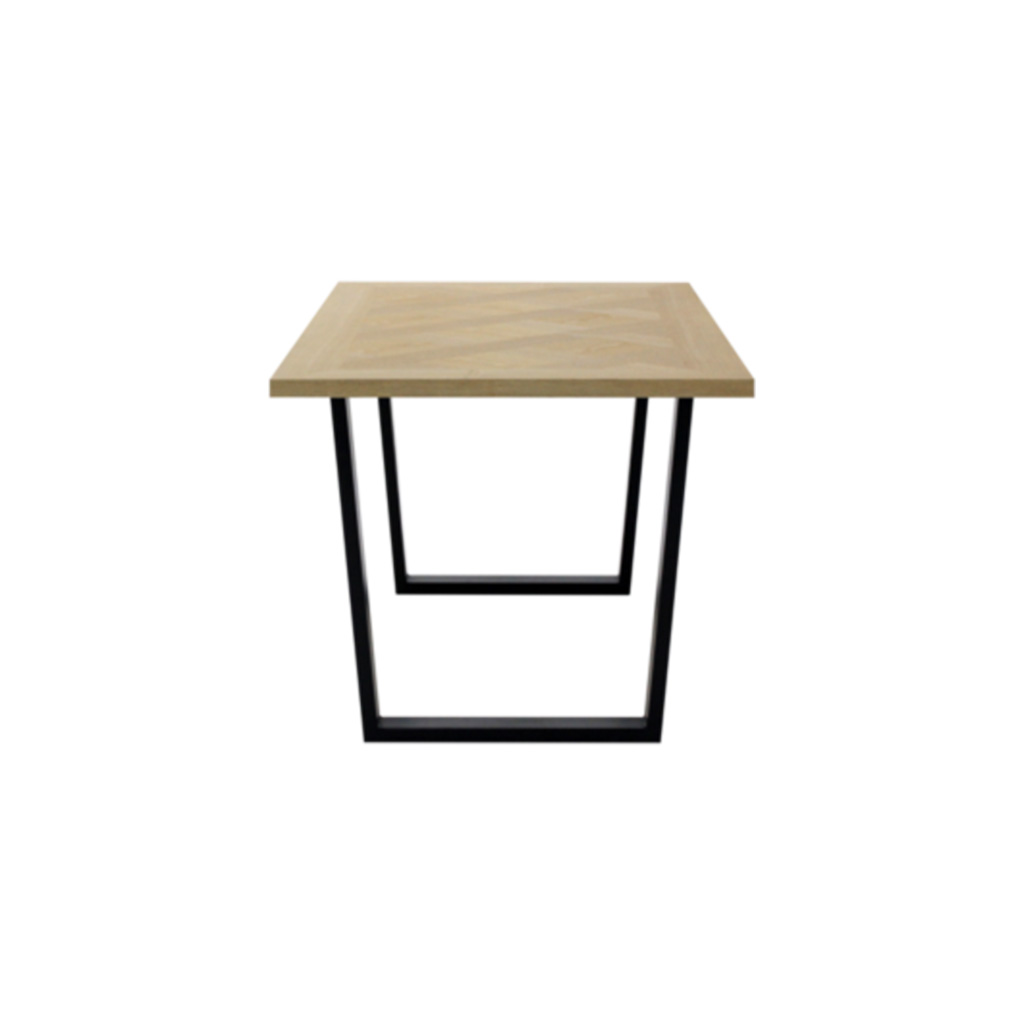 Makari Dining Table 160cm-Black/Natural Wood