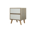 Looms Cathal-A Night Table NT40-Solid Oak/White