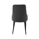 Liloni Dining Chair-Black Steel/SL Dark Grey