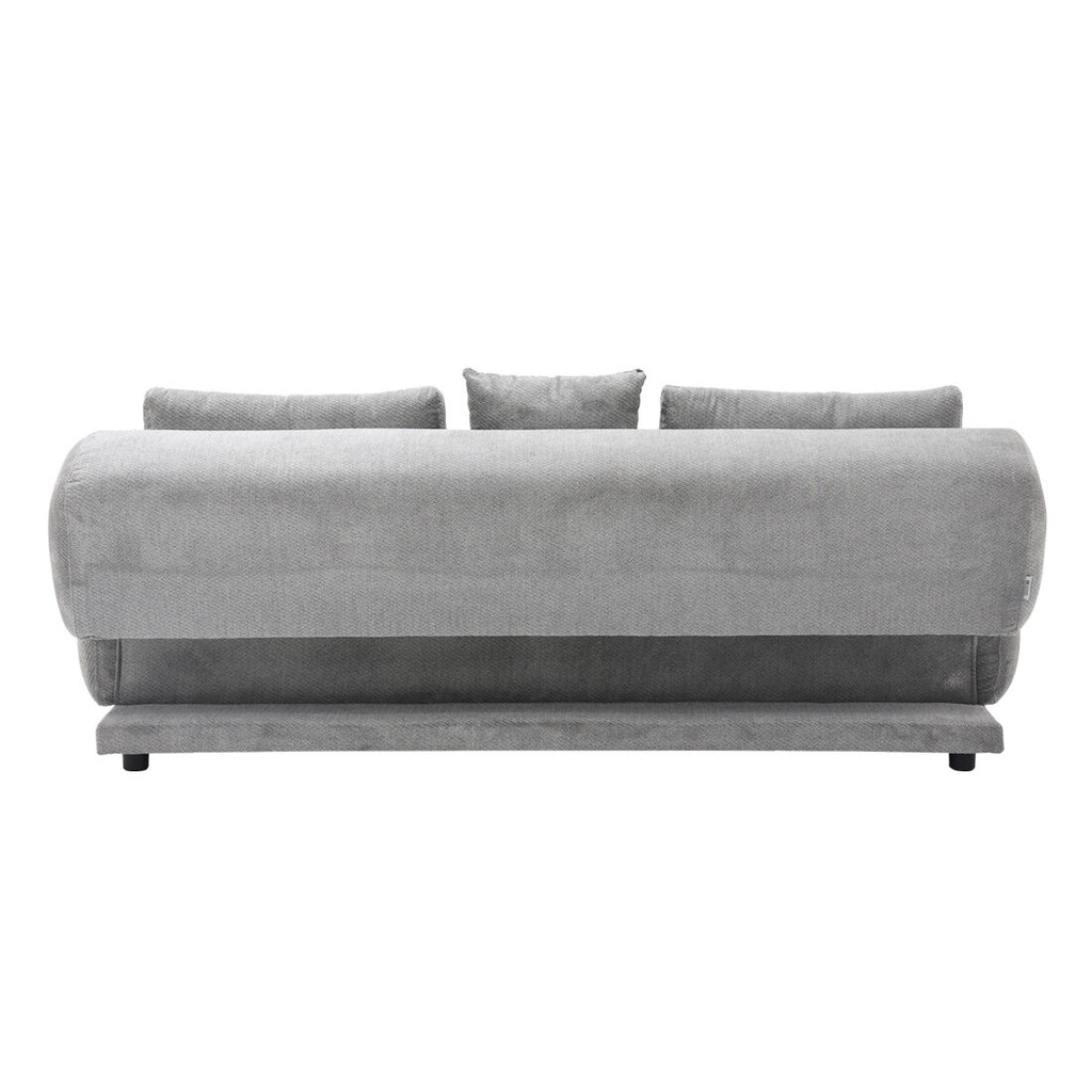 Chauncy Sofa Bed 3S-Gray/Black Leg