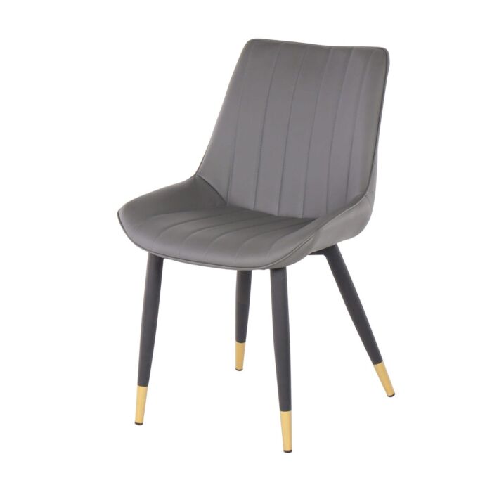 Ladela Dining Chair - Gold/Black/SL Grey