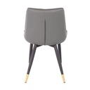 Ladela Dining Chair - Gold/Black/SL Grey