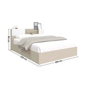 Hollyn Bed 6ft-Ivory/Linen White