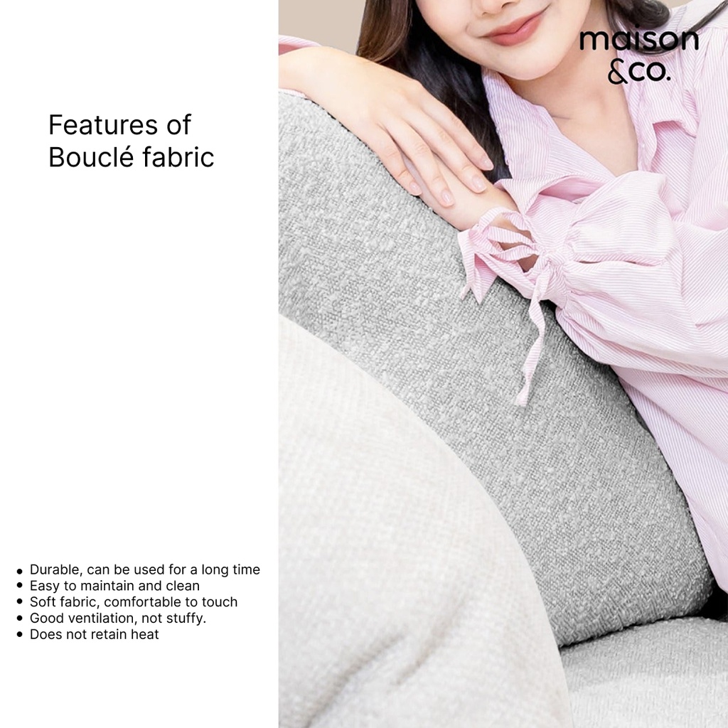 Lacuna Sofa 3Seater-Light Grey