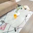 Grand Coffee Table - Grey Steel/Black Steel