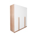 Remus - E Wardrobe 160cm - Solid Oak/White