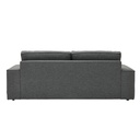 Restly Sofa 3Seater Plastic Leg/Dark Grey/LE