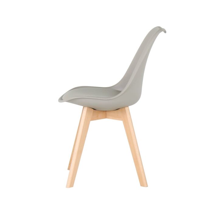 Lifely Dining Chair/Beech Grey/SL Grey