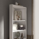 KC-Play/Dune Corner Tall Cabinet 63/White/Lindberg Oak