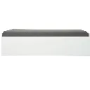 KC-Play Beddesk Sofabed-White/Grey Cushion