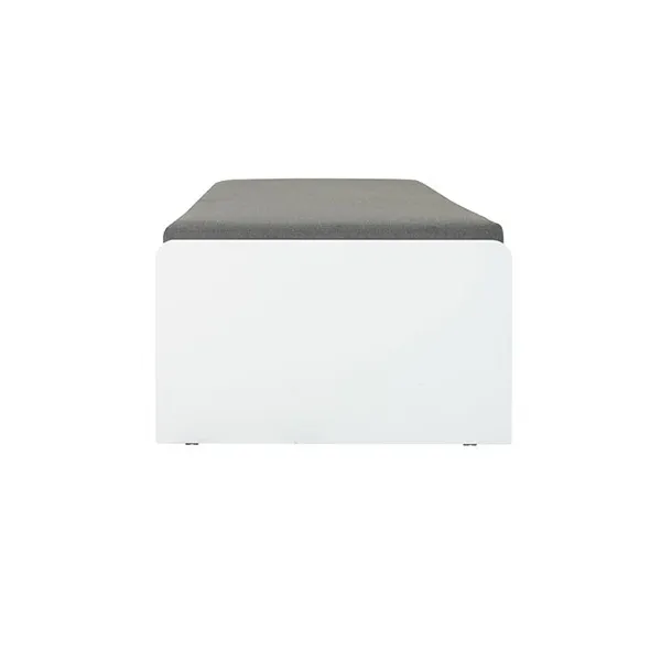 KC-Play Beddesk Sofabed-White/Grey Cushion