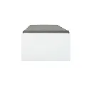 KC-Play Beddesk Sofabed-White/Grey Cushion
