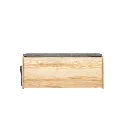 KC-Play Link Warm Shoe Cabinet SH120-Lindberg Oak/Grey Cushion