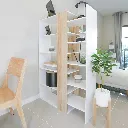 KC-Play Moderno Shelf 100-White/Lindberg Oak