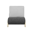 KC-Play Stu Armchair - Light Gray/Dark Gray