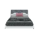 Keith Bed 5ft-Square Matt/Grey Fabric
