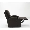 Darleen Sofa Recliner - Brown Fabric/1RE