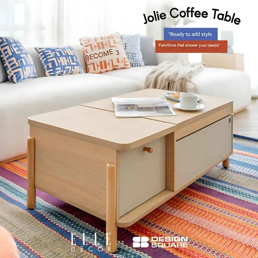 ELLE DÉCOR - JOLIE Coffee Table - Light Wood