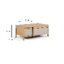 ELLE DÉCOR - JOLIE Coffee Table - Light Wood