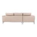 Galin Sofa - Left Corner - Black/Brown Fabric