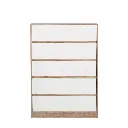Garron Drawer Cabinet 80 - Solid Oak/White