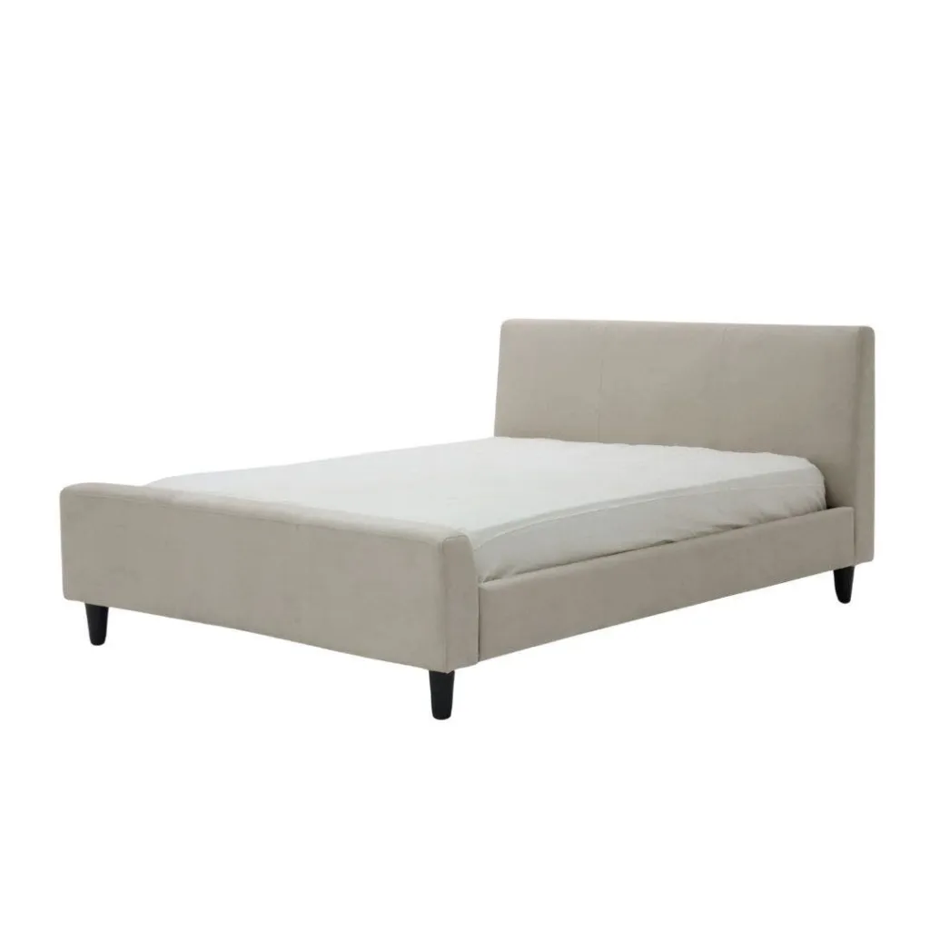 Giffer Bed 5ft-Cream Fabric
