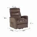 Zika Power Lift Recliner - Brown - 1ERE
