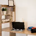 Grant Working Table 120-Solid Oak/White